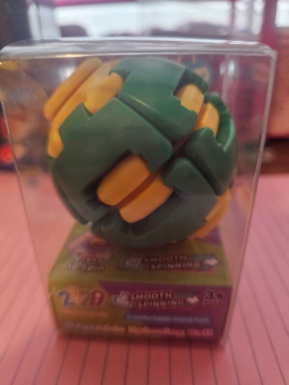 Pressable Spinning Ball Toy – Ages 3+